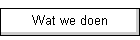 Wat we doen